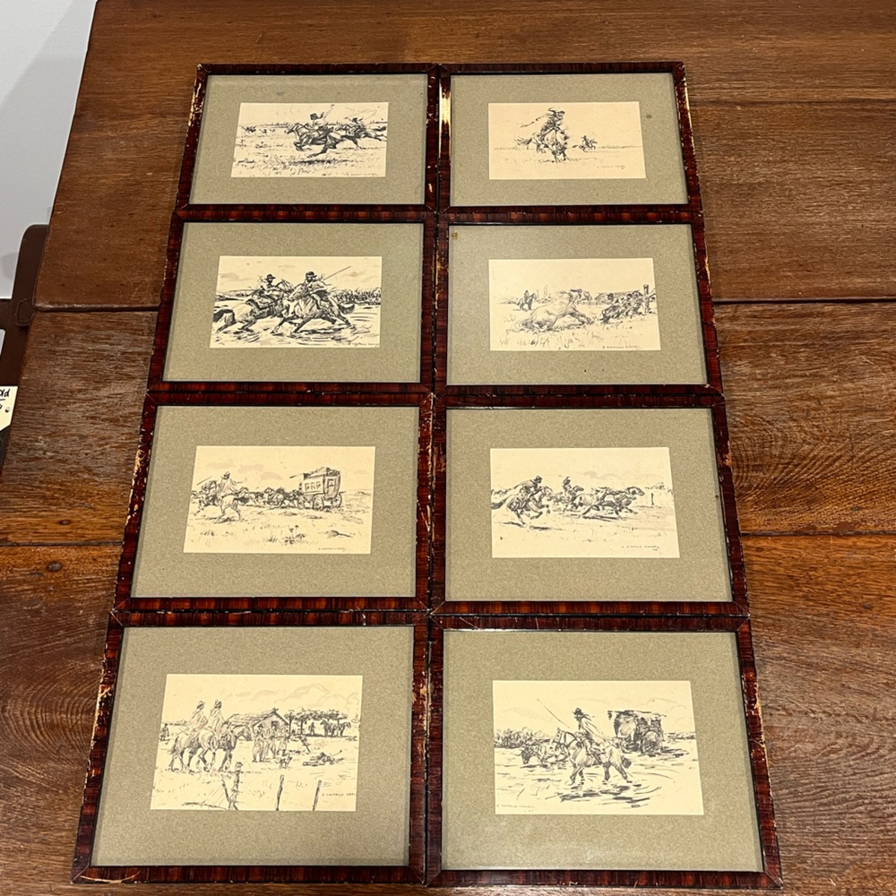 Collection of Enrique Castells Capurro (1813-1997, Uruguayan) Artwork from 1945